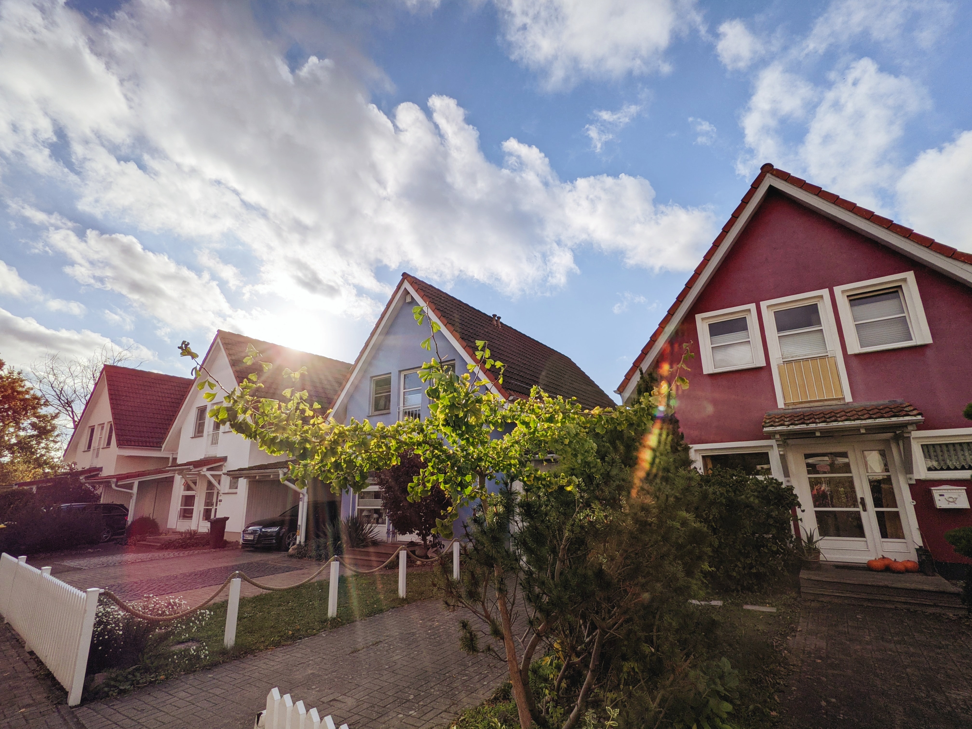 houses on a beautiful street