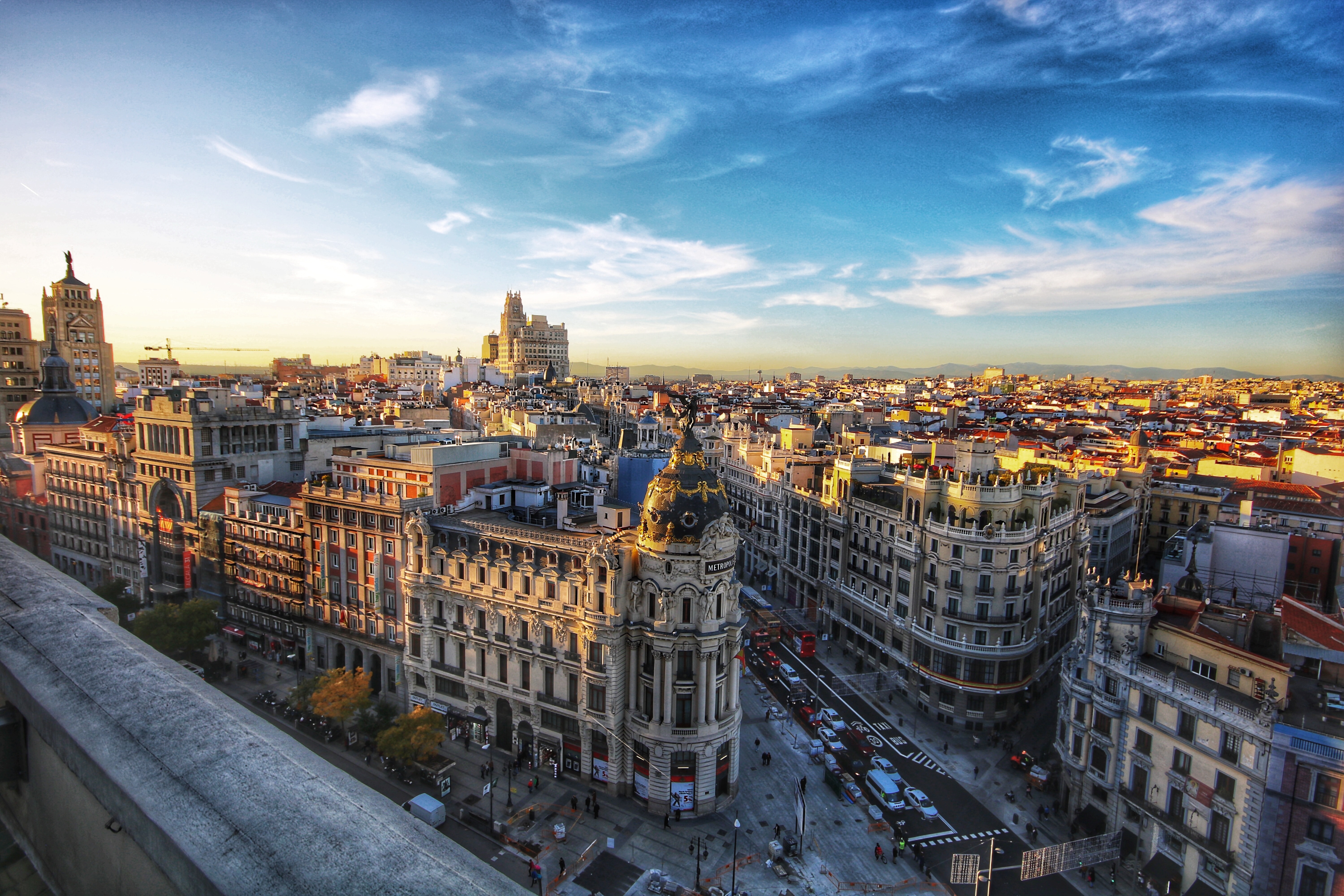 Center city of Madrid