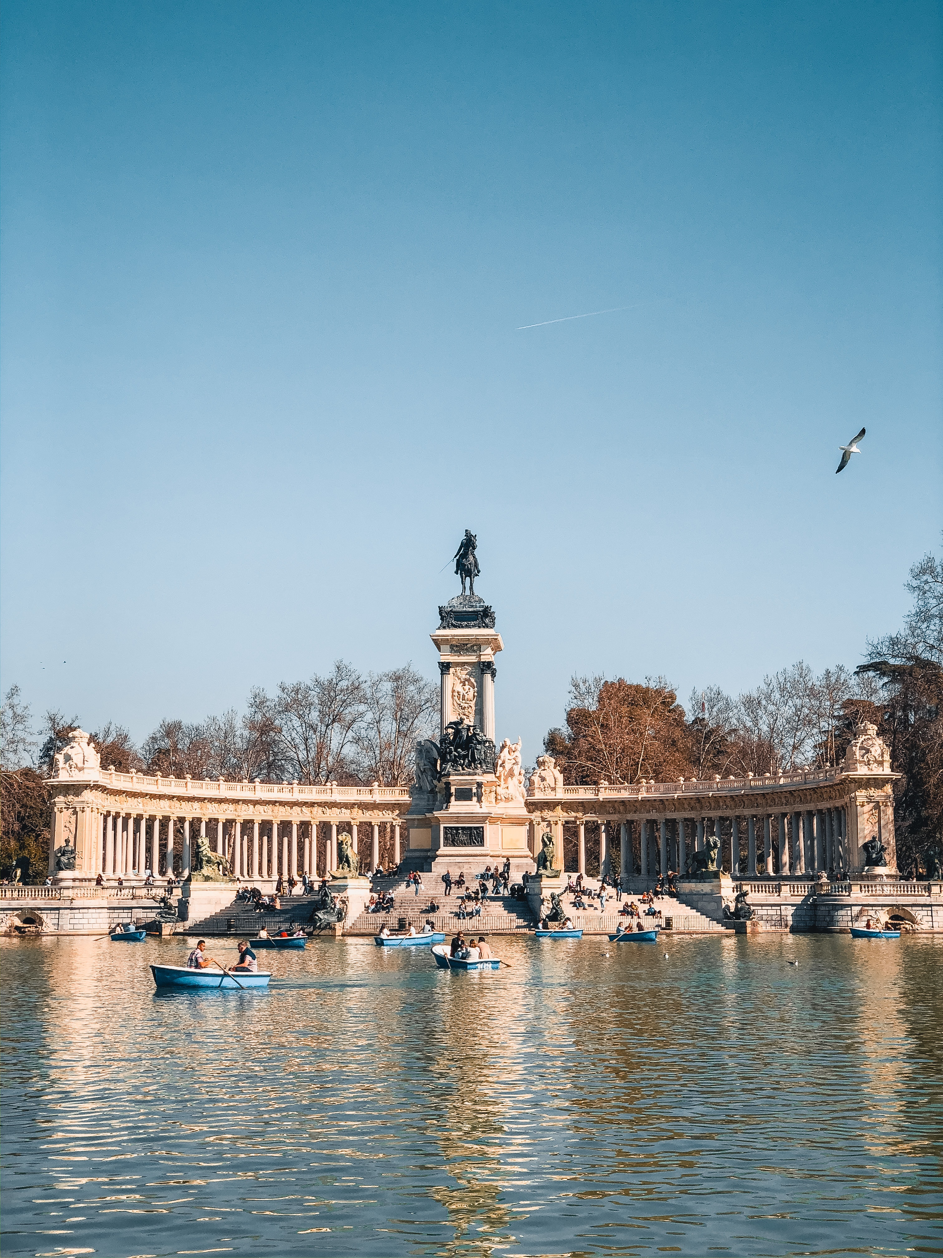 Retiro park in Spain